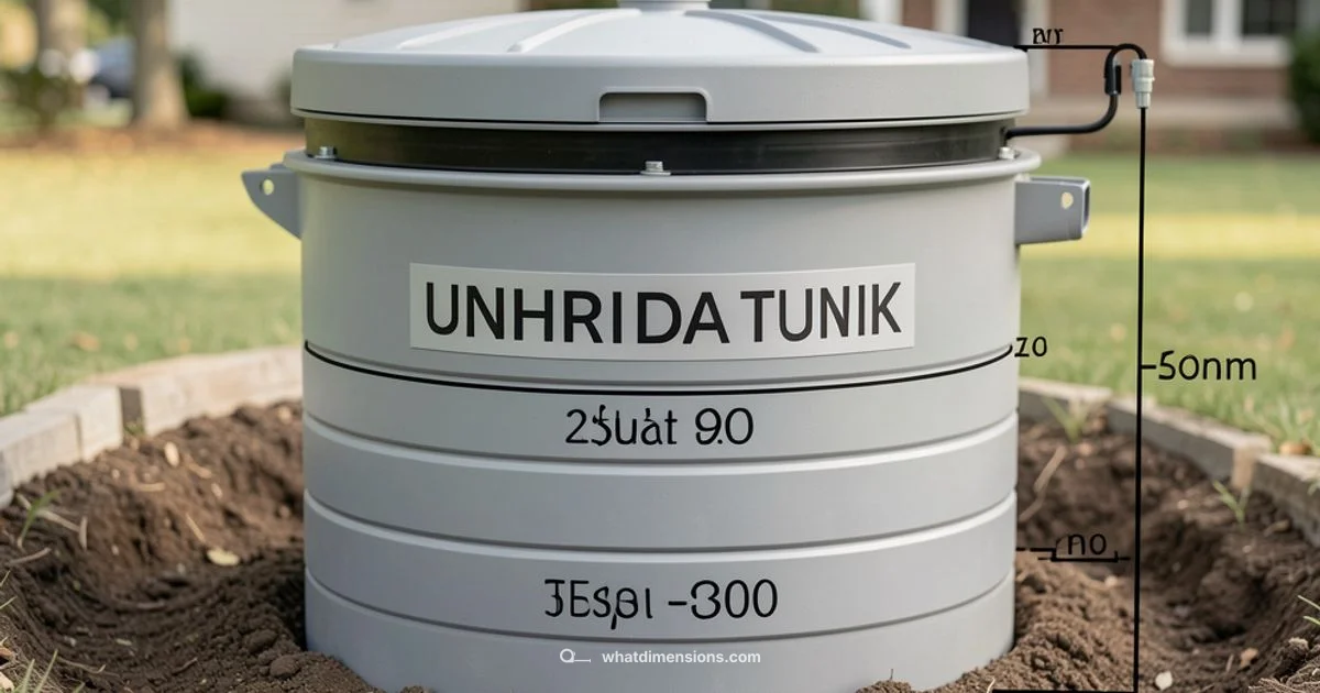 Septic Tank Dimensions - What Dimensions