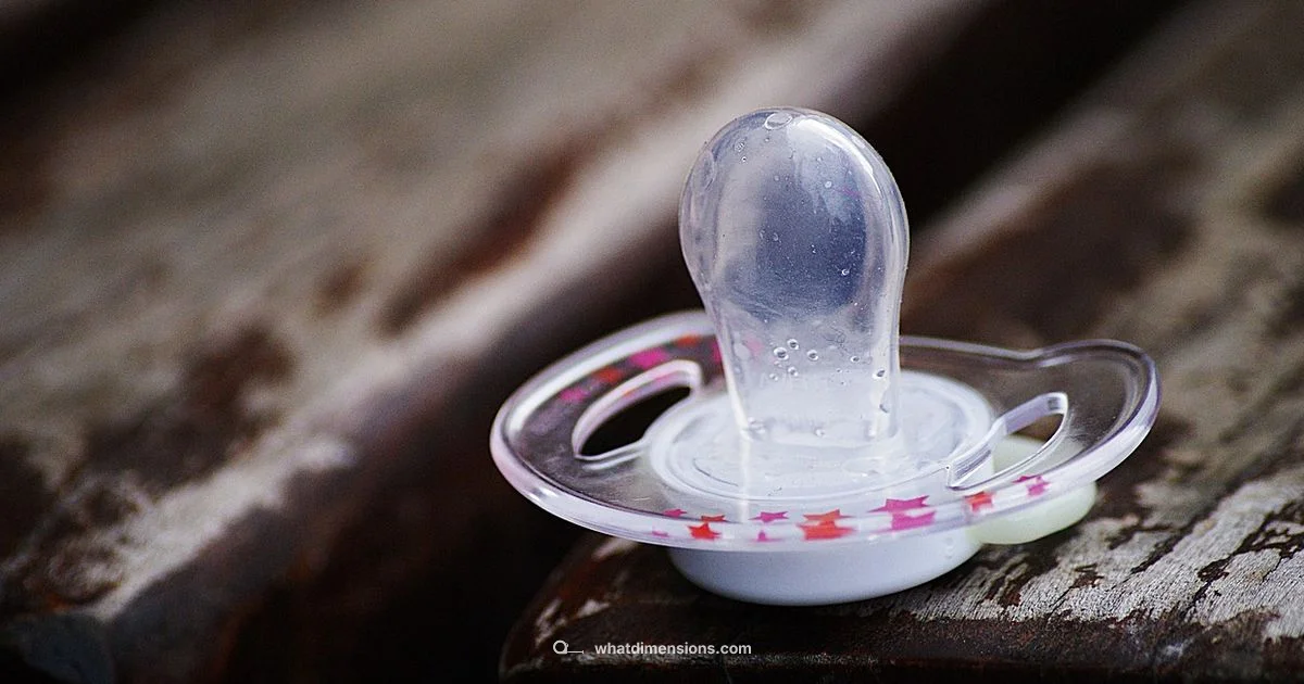 Pacifier Size Guide Pacifier Size Guide - What Dimensions