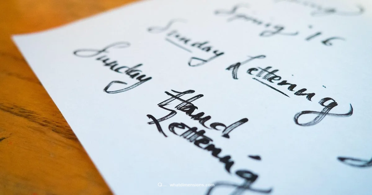 Letter Paper - What Dimensions