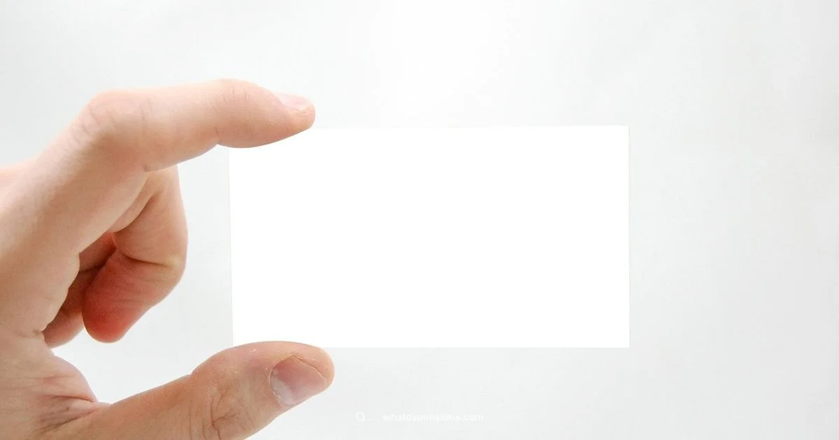 Card Dimensions Card Dimensions - What Dimensions