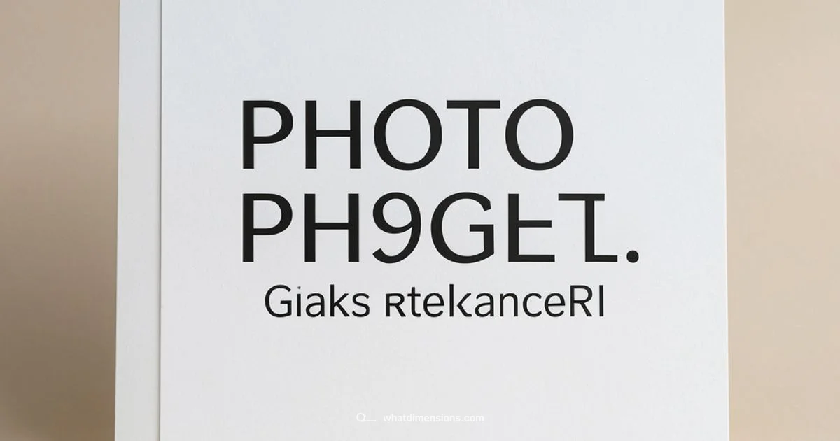 Photo Size Guide - What Dimensions