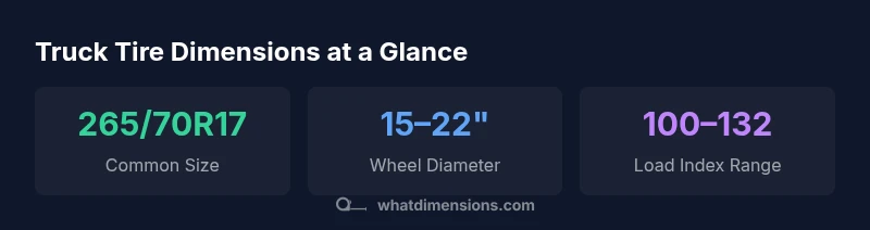 Infographic showing tire size formats, wheel diameters, and load index ranges
