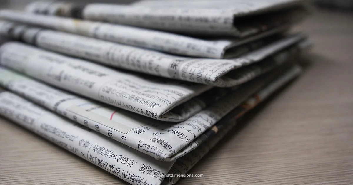 Newspaper Dimensions Newspaper Dimensions - What Dimensions