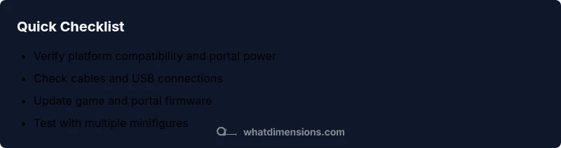 Checklist for LEGO Dimensions compatibility and troubleshooting