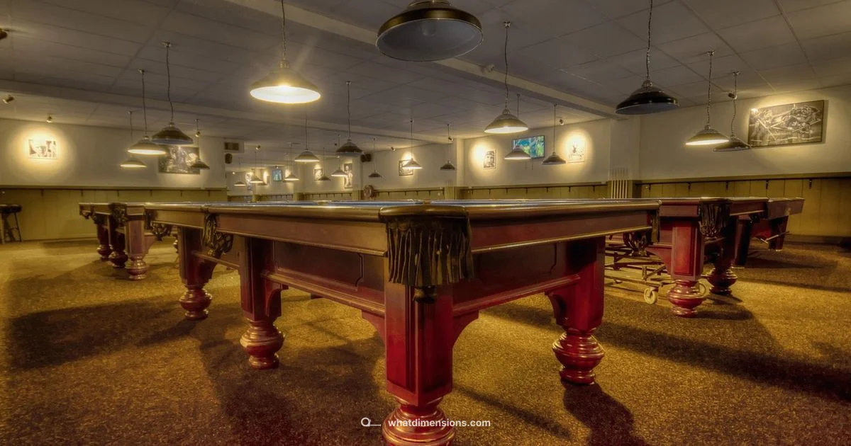 Standard Pool Table Sizes Standard Pool Table Sizes - What Dimensions