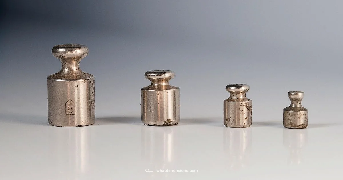 Weight Dimensions Guide - What Dimensions